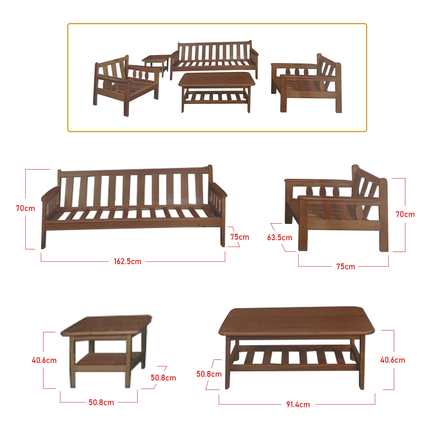 Aldey Living Room Sofa Set Mahogany Wood Furniture-Livingroom furniture sets-Furnituremart.sg