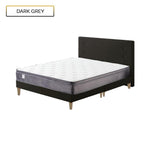 Naga Fabric Platform Divan + 8" Orthopedic Foam Mattress Dark Grey In Single, Super Single, Queen, And King Size
