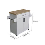 Kiriko Series 2 Low Kitchen Cabinet In White Colour