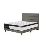 Exie Series Fabric Divan Bed Frame With 4-inch Chrome Legs In Single, Super Single, Queen, And King Size-Bed Frame-Furnituremart.sg