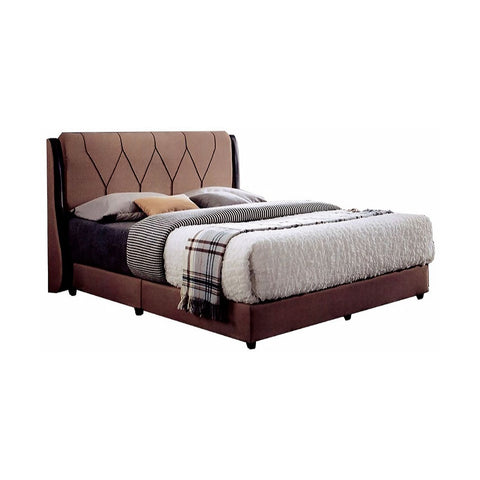 Image of Furnituremart Dacia simple wood bed frame