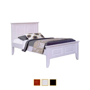 Dawson Wooden Bed Frame White, Cherry, and Walnut In Super Single Size-Bed Frame-Furnituremart.sg