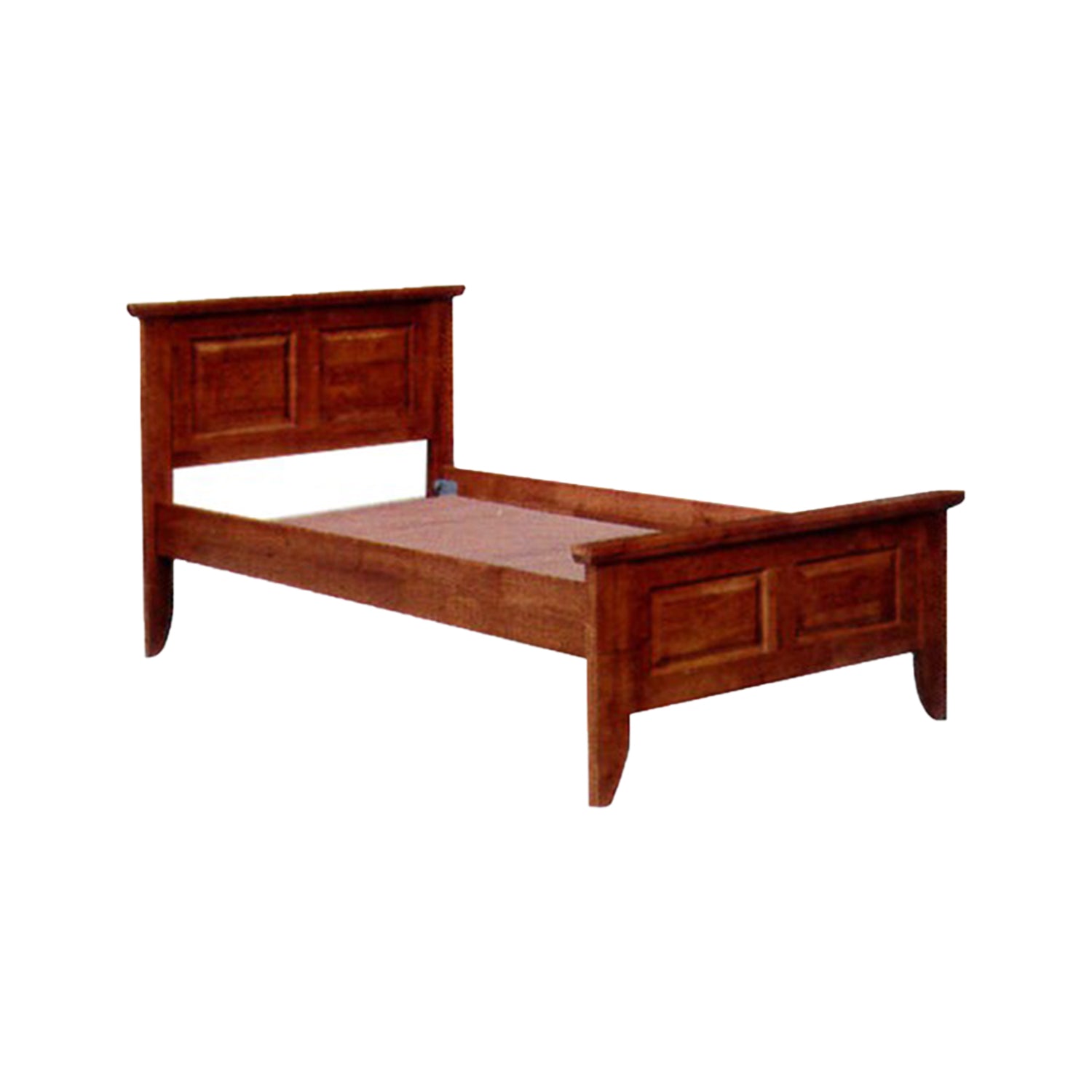 Dawson Wooden Bed Frame White, Cherry, and Walnut In Super Single Size-Bed Frame-Furnituremart.sg