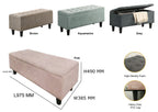 Mamba in Pink Storage Bench Chair/ Sofa Sectional/ Heavy Duty Bench Chairs