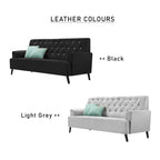 Diana 1/2/3 Seater Fabric/ Leather Sofa Set with Stool In 6 Colours-Sofa-Furnituremart.sg