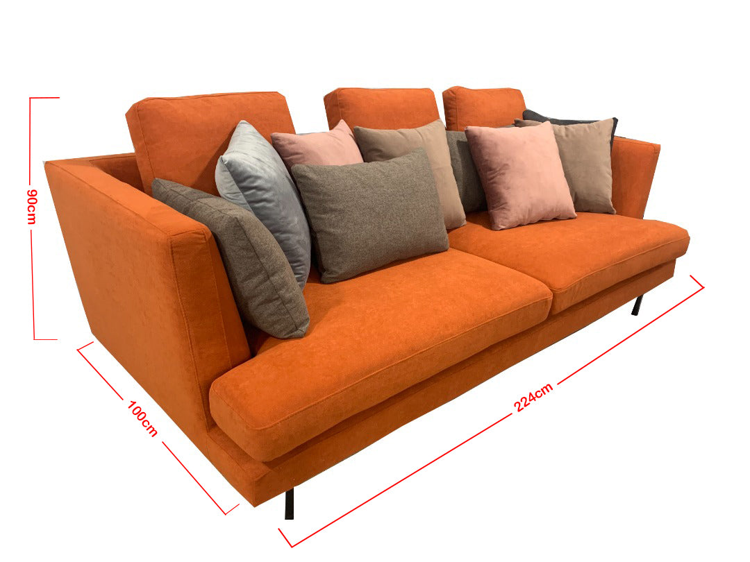BONALDO LARS HIGH Upholstered fabric sofa with removable cover