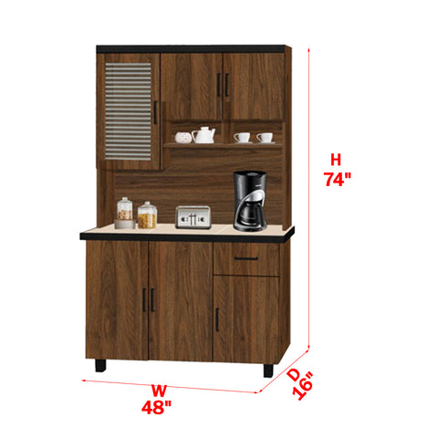 Bally Series 16 Series Tall Kitchen Cabinet with Drawers. Fully Assembled