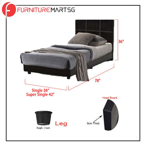 Toluca Bedroom Set Series 2 Includes Wardrobe/Bed Frame/Mattress In Single And Super Single Size.Free Installation