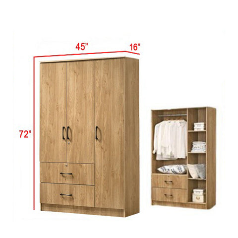 Image of Toluca Bedroom Set Series 3 Includes Wardrobe/Bed Frame/Mattress In Single And Super Single Size.Free Installation