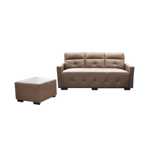 Image of Emersy 1/ 2/ 3 Seater Half Genuine Cowhide Leather Sofa in 6 Colours-Recliner Sofa/ Armchair-Furnituremart.sg