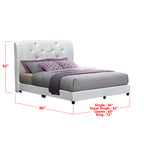 Furnituremart Ezra wood platform bed frame