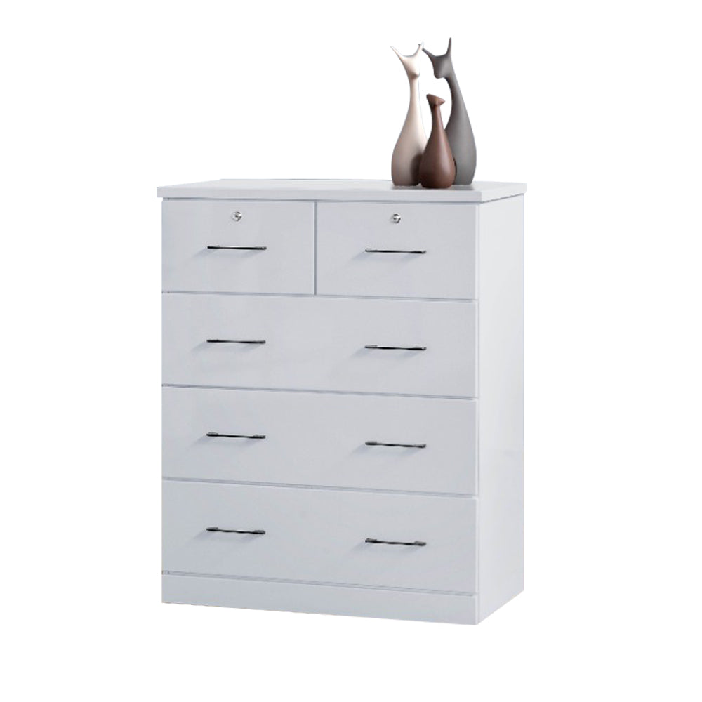 Myra Series 6 Chest of 5-Drawer In White