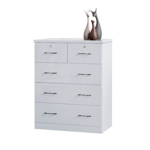 Image of Myra Series 6 Chest of 5-Drawer In White