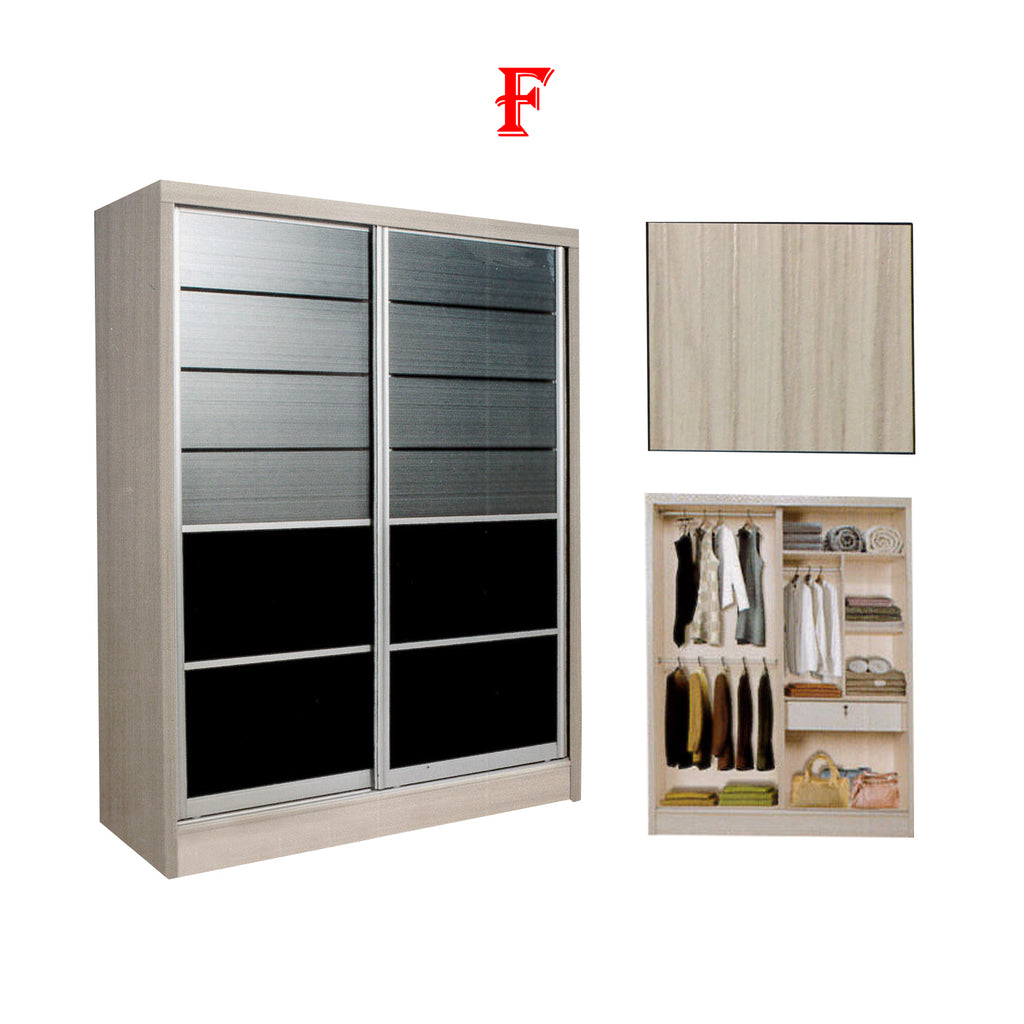 Fuego Series 1 5FT 2-Door Sliding Door Wardrobe Models Mirror