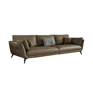Aspen 1/2/3/4 Seater Fabric / Faux Leather Sofa with Ottoman in 8 Colors