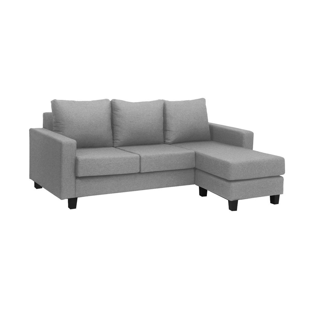 Farhita L- Shaped  Leather/ Fabric Sofa In 8 Colours