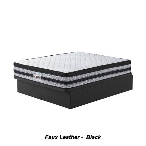 Image of Brew Series Faux Leather/ Fabric Storage Divan In Single, Super Single, Queen, and King Size-Bed Frame-Furnituremart.sg