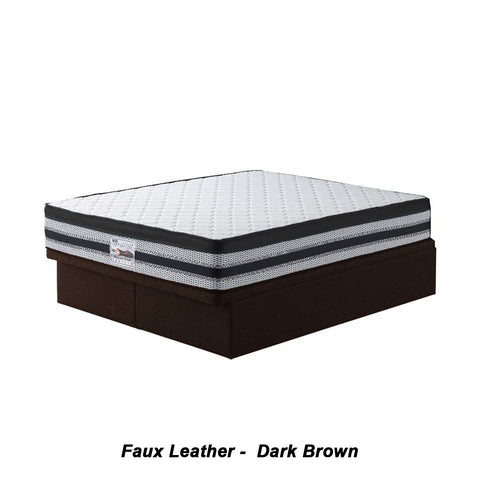 Image of Brew Series Faux Leather/ Fabric Storage Divan In Single, Super Single, Queen, and King Size-Bed Frame-Furnituremart.sg