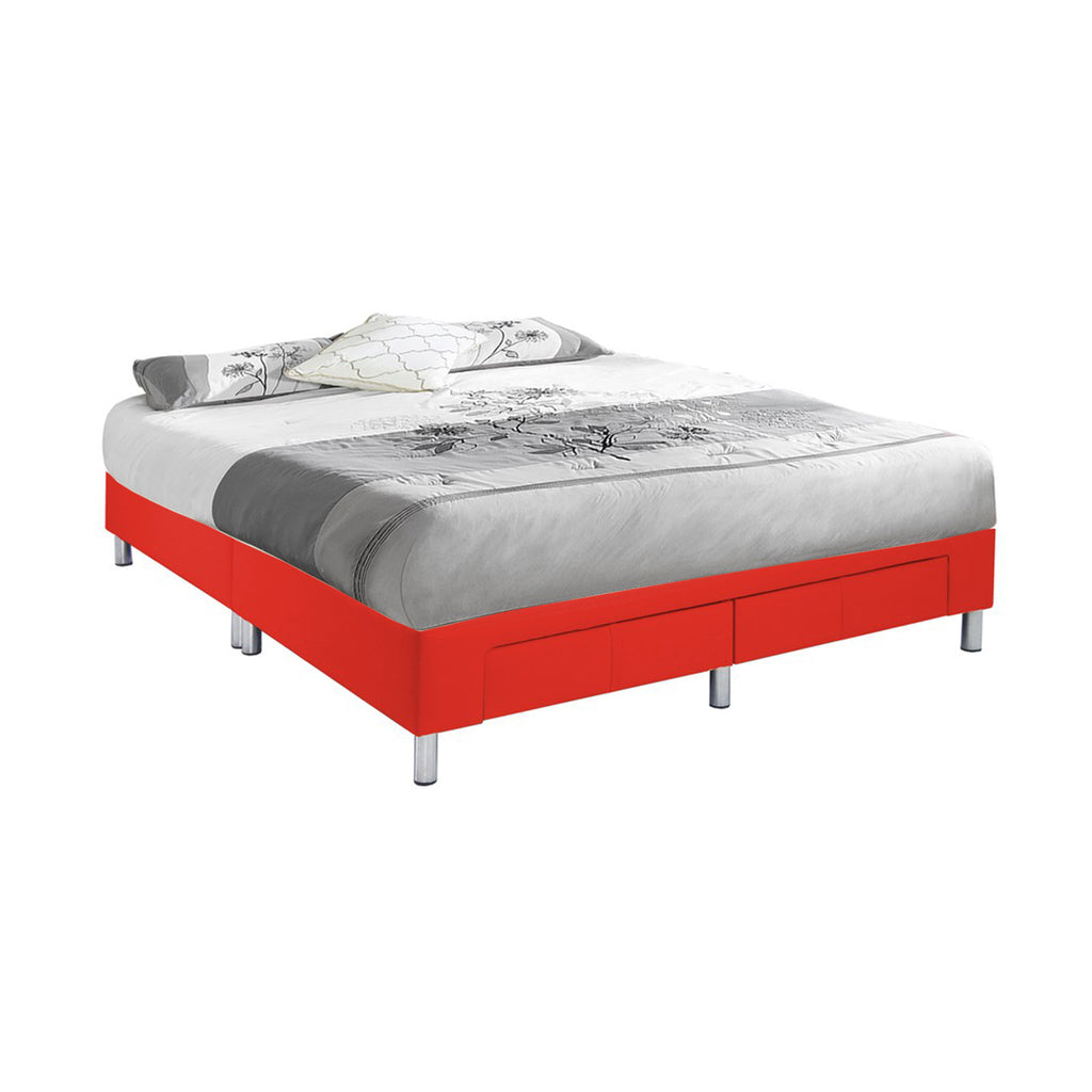Felina Series Leather Divan Bed Frame With Drawers In Single, Super Single, Queen and King Size-Bed Frame-Furnituremart.sg