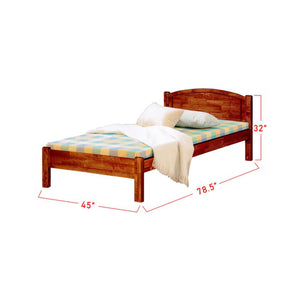 Finn Wooden Bed Frame White, Cherry, and Walnut In Super Single Size-Bed Frame-Furnituremart.sg