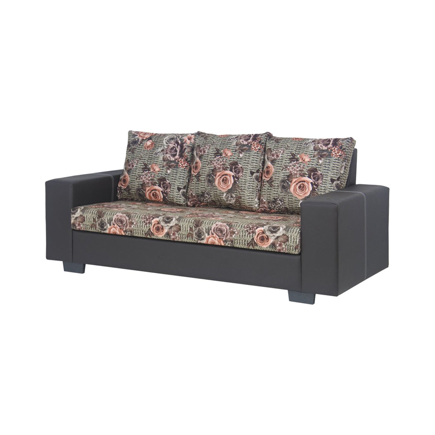 Furnituremart Florida Faux Leather Sofa