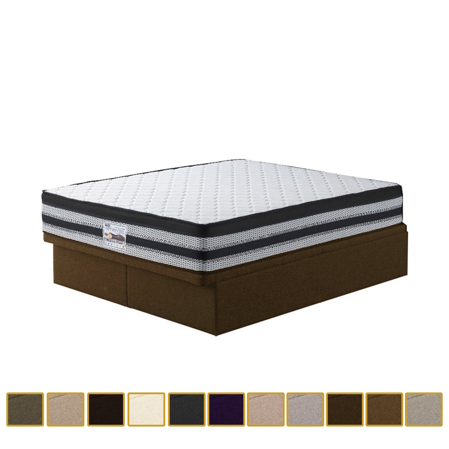 Brew Series Faux Leather/ Fabric Storage Divan In Single, Super Single, Queen, and King Size-Bed Frame-Furnituremart.sg