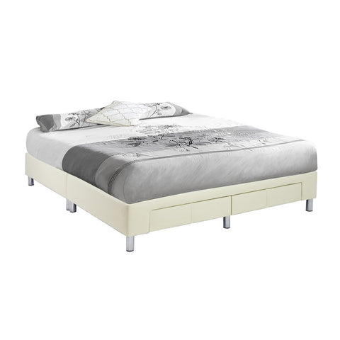 Image of Felina Series Leather Divan Bed Frame With Drawers In Single, Super Single, Queen and King Size-Bed Frame-Furnituremart.sg