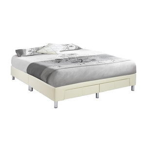 Felina Series Leather Divan Bed Frame With Drawers In Single, Super Single, Queen and King Size-Bed Frame-Furnituremart.sg