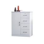 Myra Series 7 Chest of Drawer In White