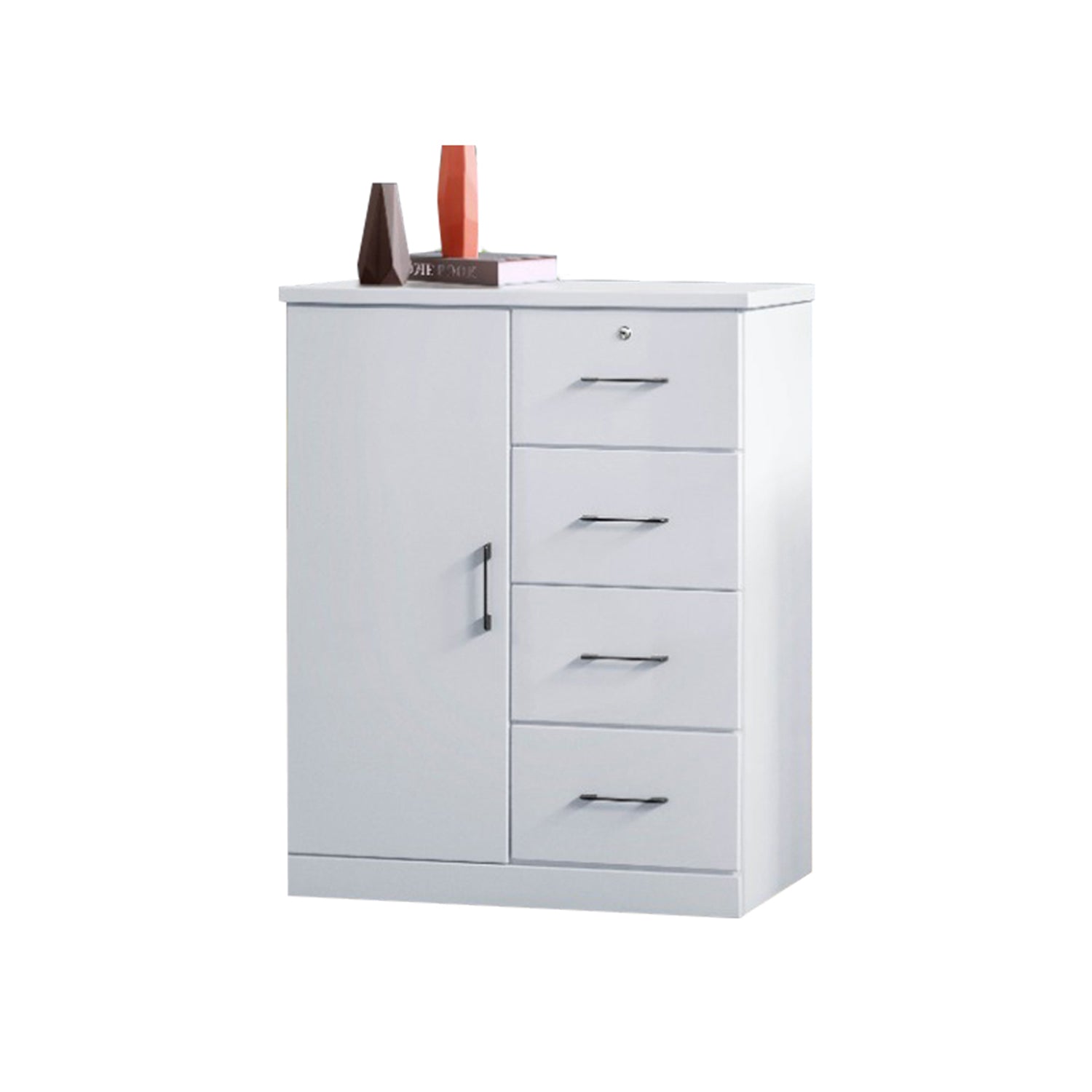 Myra Series 7 Chest of Drawer In White