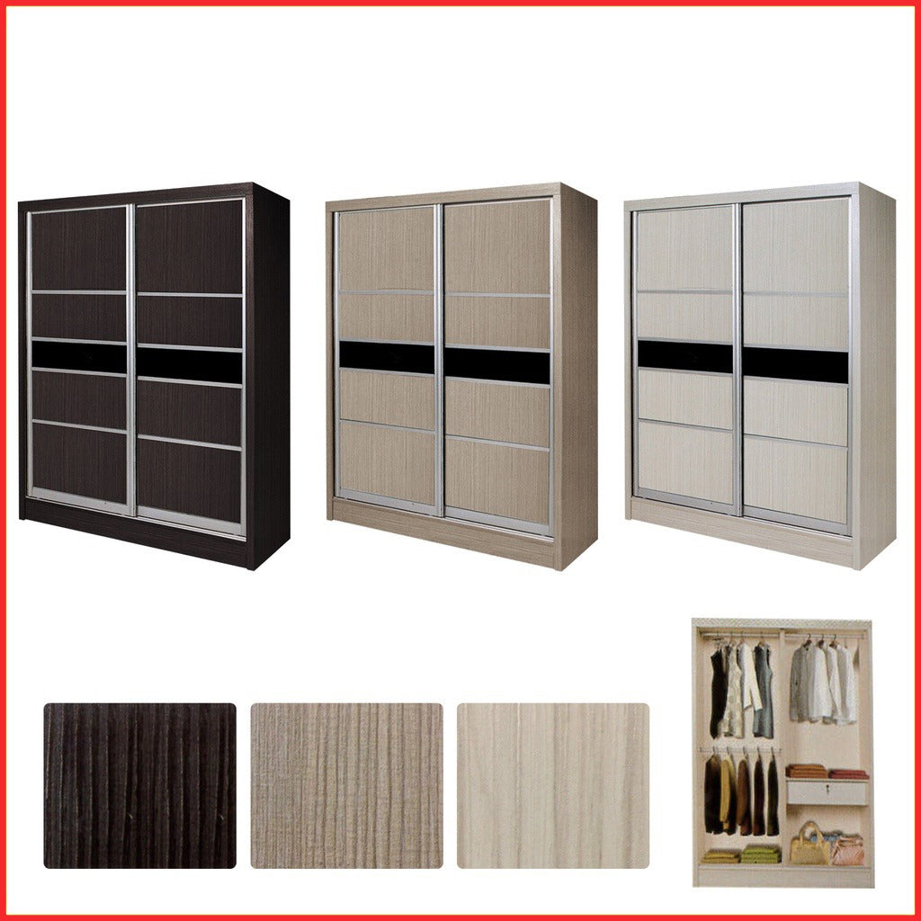 Cielo Series 3 2-Door Sliding Door Wardrobe Multicompartment