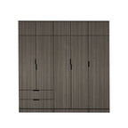 Lacey Series 3 Customizable Modular Wardrobe up to 10-Door in Grey Colour