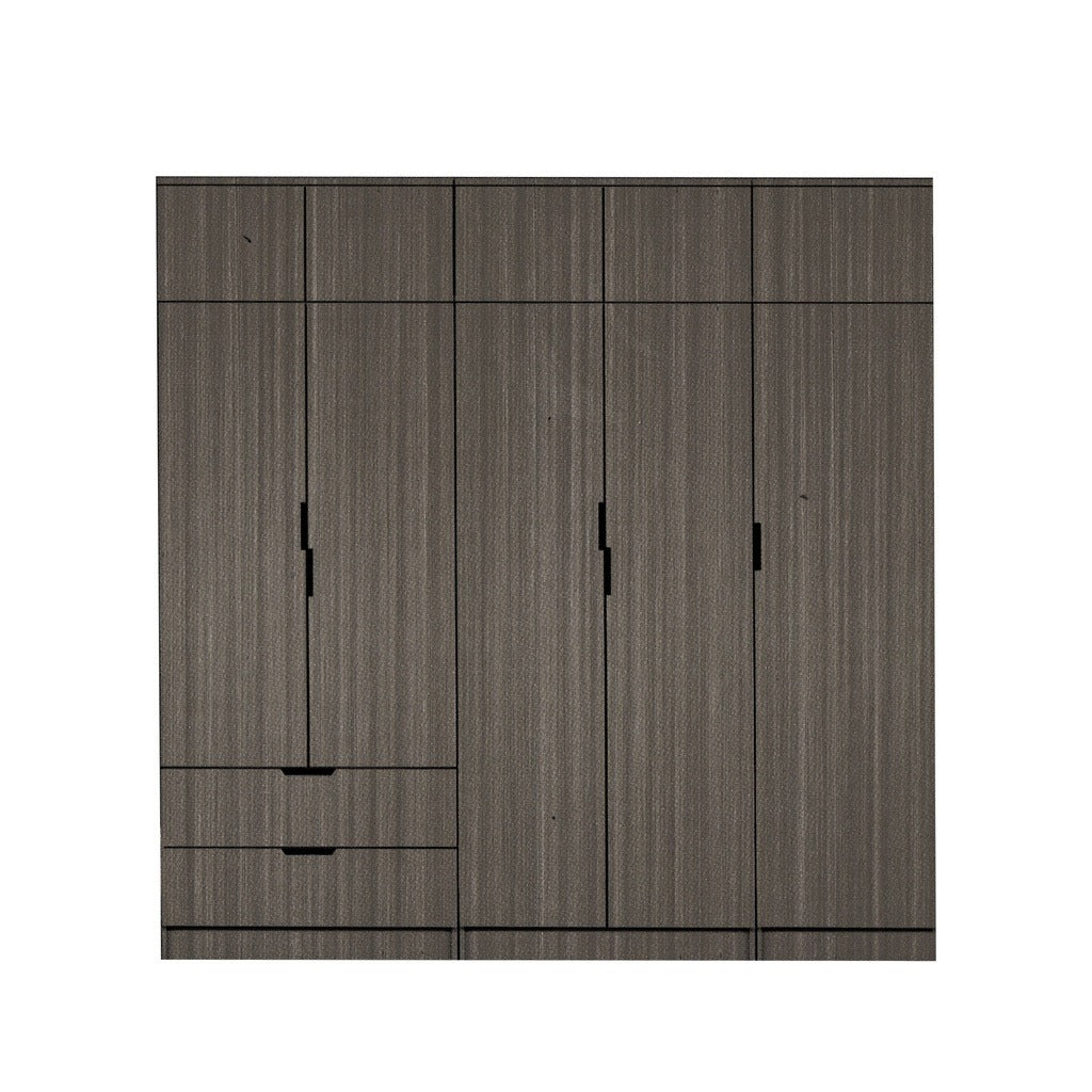 Lacey Series 3 Customizable Modular Wardrobe up to 10-Door in Grey Colour
