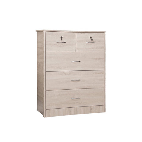 Image of Mio Series 7 Drawer Chest In Natural Oak. FREE DELIVERY