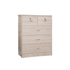 Mio Series 7 Drawer Chest In Natural Oak. FREE DELIVERY
