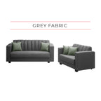 Aberdeen 2 + 3 seater Sofa L-shape with ottoman in 4 Colours