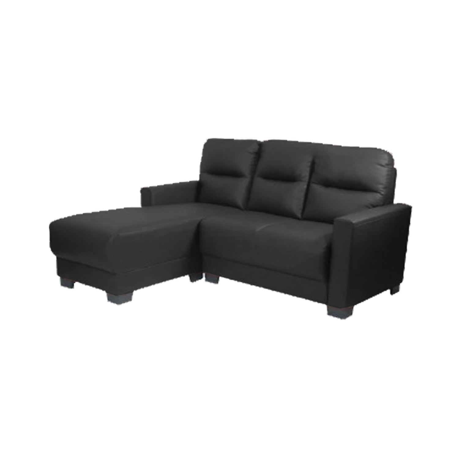 Alison 3 Seater Leather L- Shape Sofa 5 Colours-Furnituremart.sg