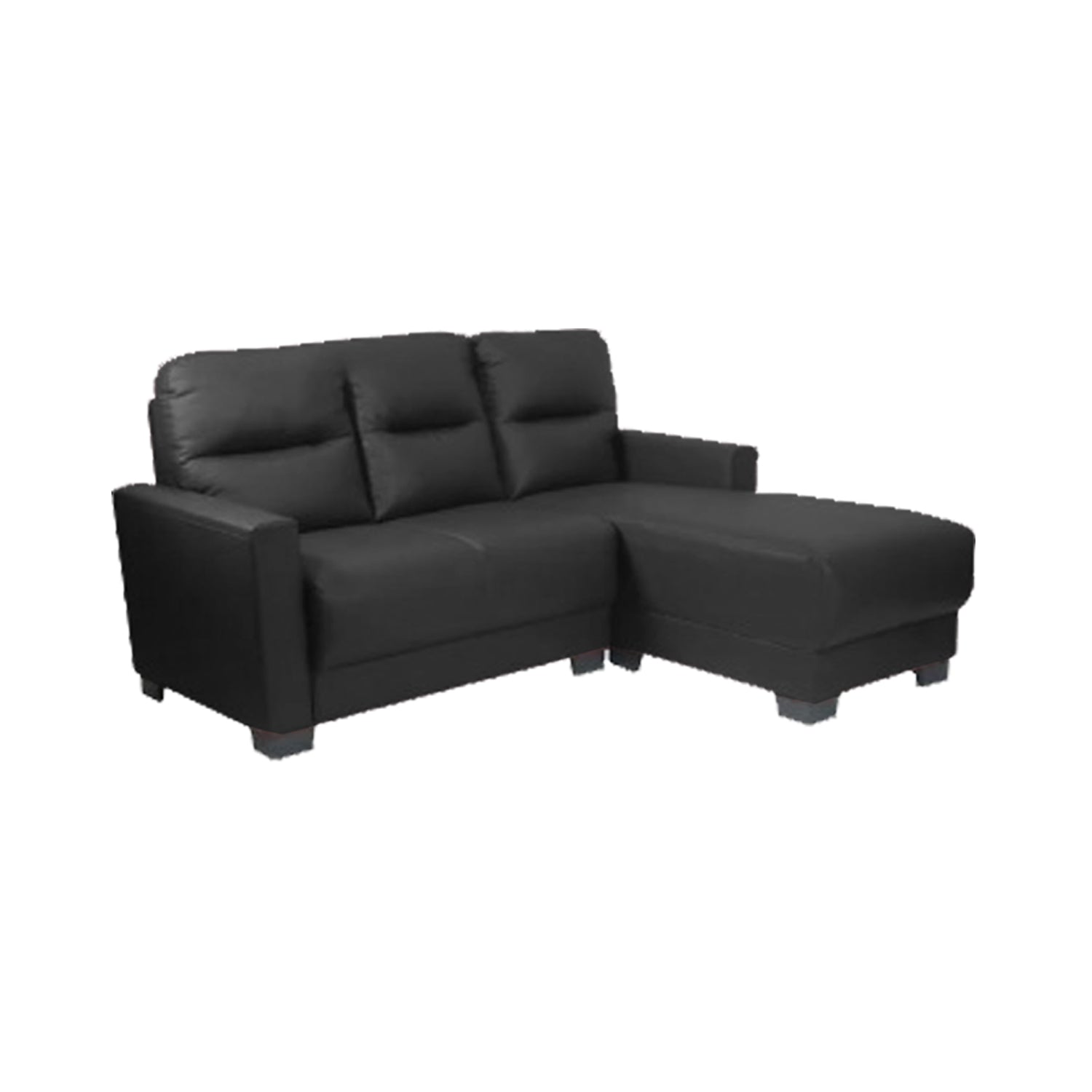 Alison 3 Seater Leather L- Shape Sofa 5 Colours-Furnituremart.sg