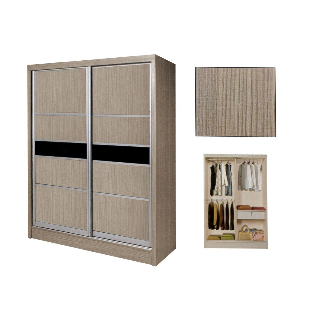 Cielo Series 3 2-Door Sliding Door Wardrobe Multicompartment