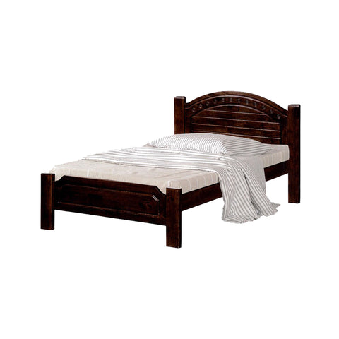 Image of Harlow Wooden Bed Frame White, and Walnut In Super Single Size-Bed Frame-Furnituremart.sg