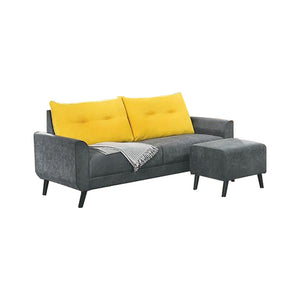 Harriet 1/2/3 Seater Faux Leather / Fabric Sofa Set-Furnituremart.sg