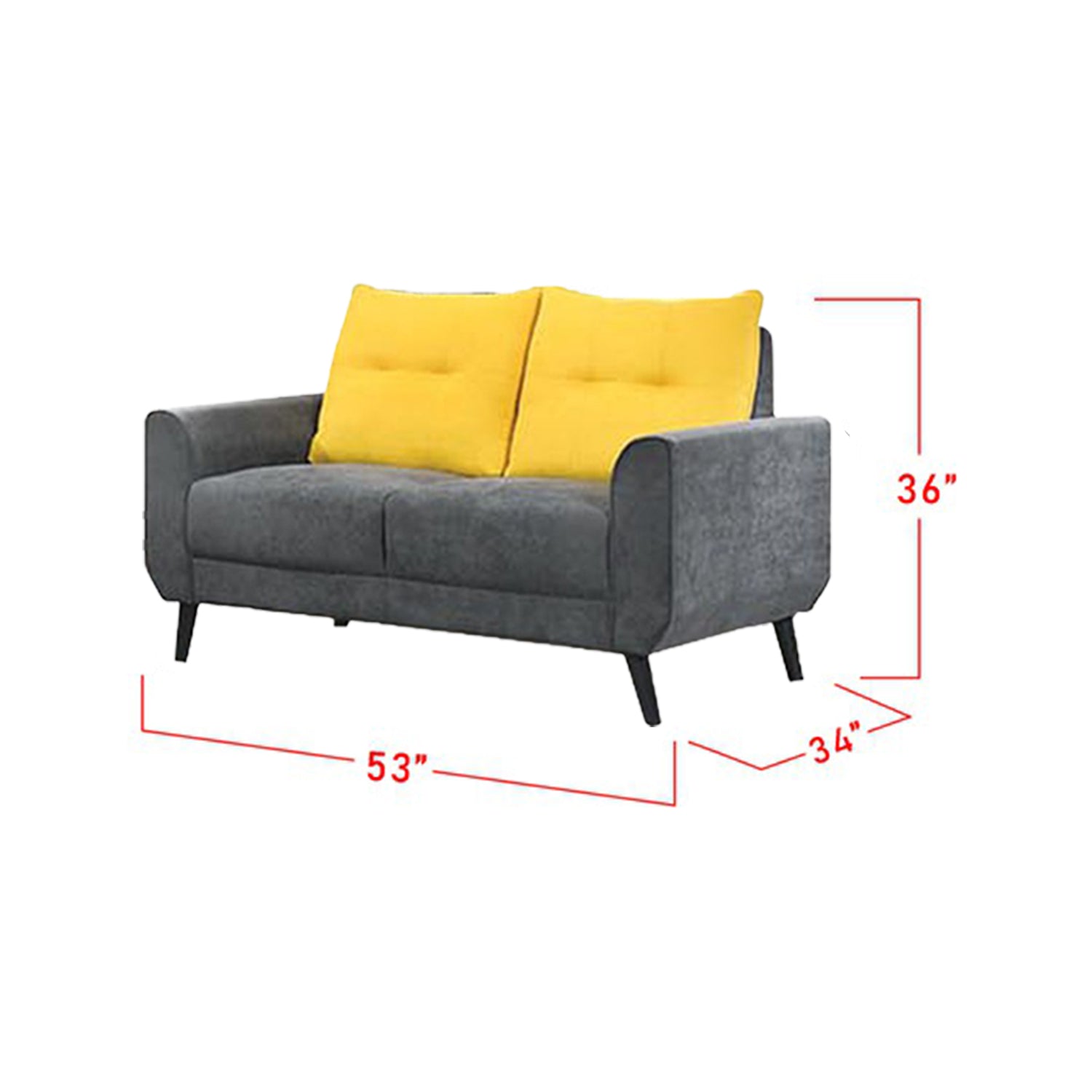 Harriet 1/2/3 Seater Faux Leather / Fabric Sofa Set-Furnituremart.sg