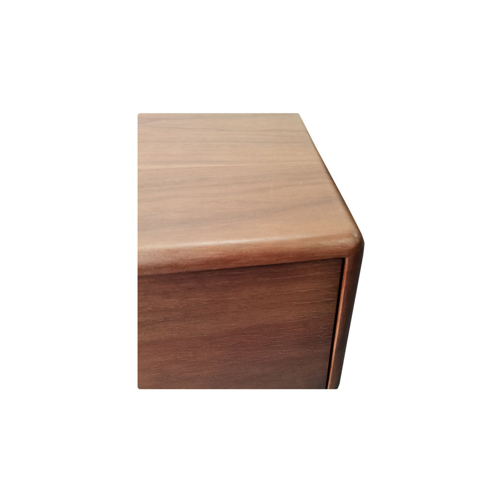 Harry Wooden Side Table In Brown-Side Table-Furnituremart.sg