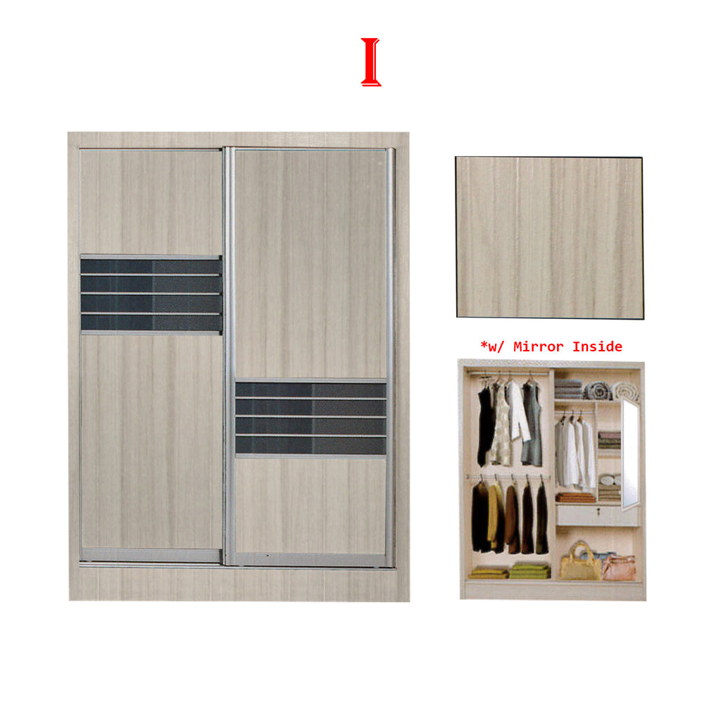 Fuego Series 2 5FT 2-Door Sliding Door Wardrobe Models Mirror