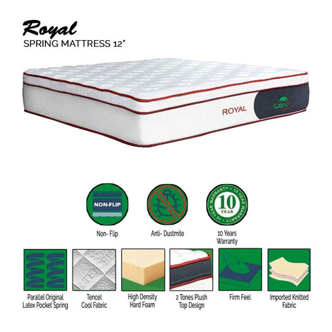 I Latex 12 Inch Royal Latex Spring best mattress