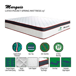 I Latex 13 Inch Marquis Latex Pocket Spring best mattress