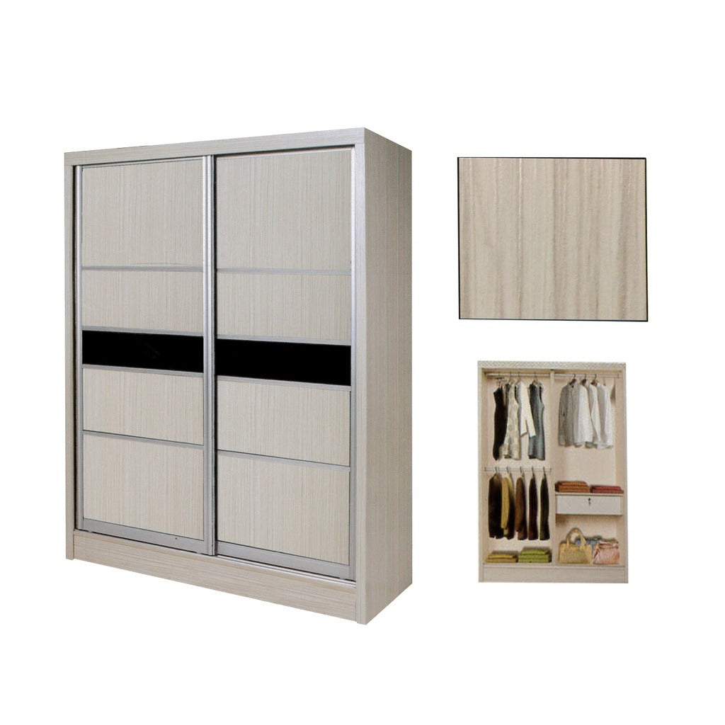 Cielo Series 3 2-Door Sliding Door Wardrobe Multicompartment