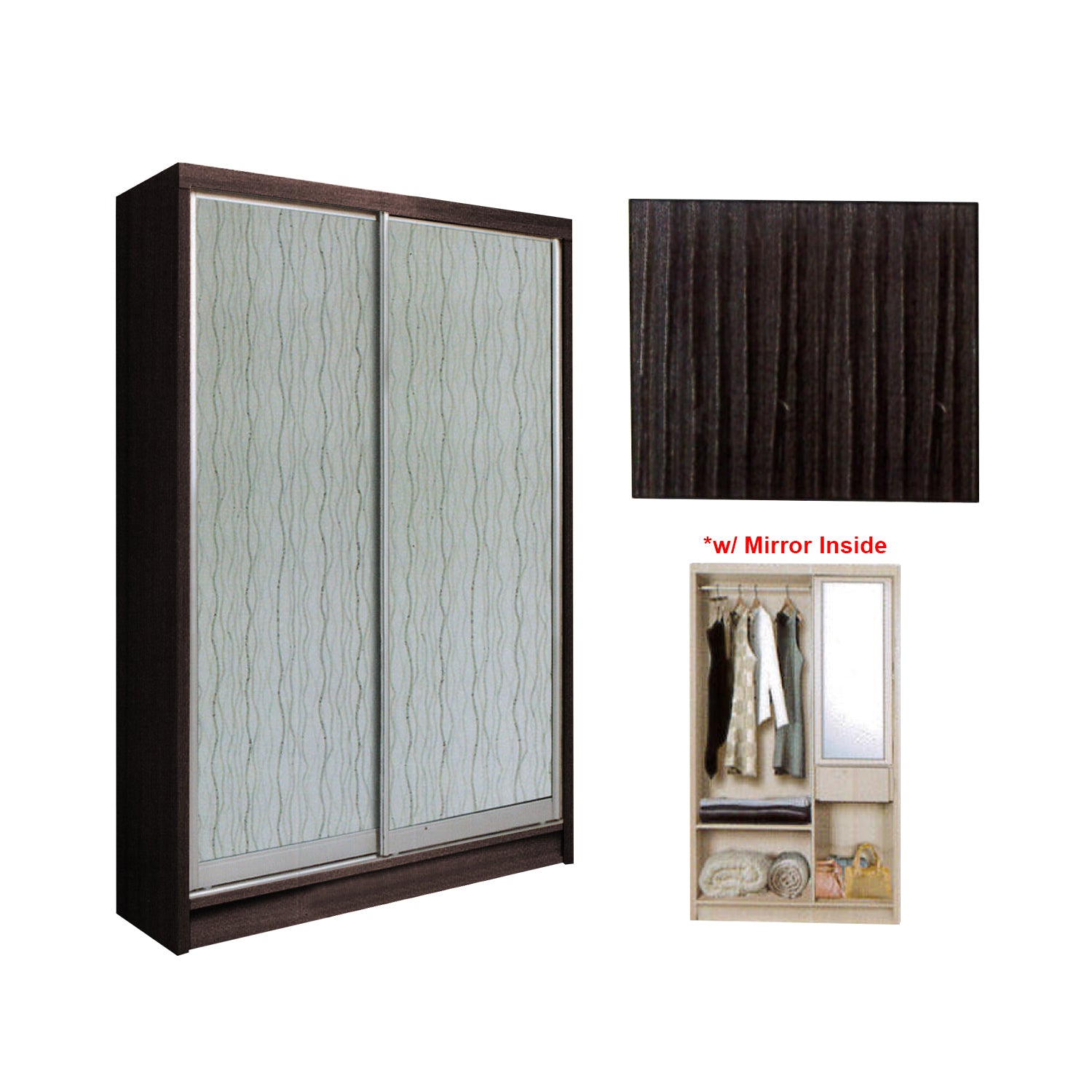 Selah Series 1 2-Door Sliding Door Wardrobe