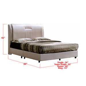 Furnituremart Jace leather upholstered bed frame