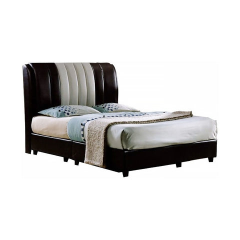 Image of Furnituremart Jacee modern leather bed frame